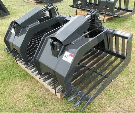 skid steer rock grapples|grapple for skid steer sale.